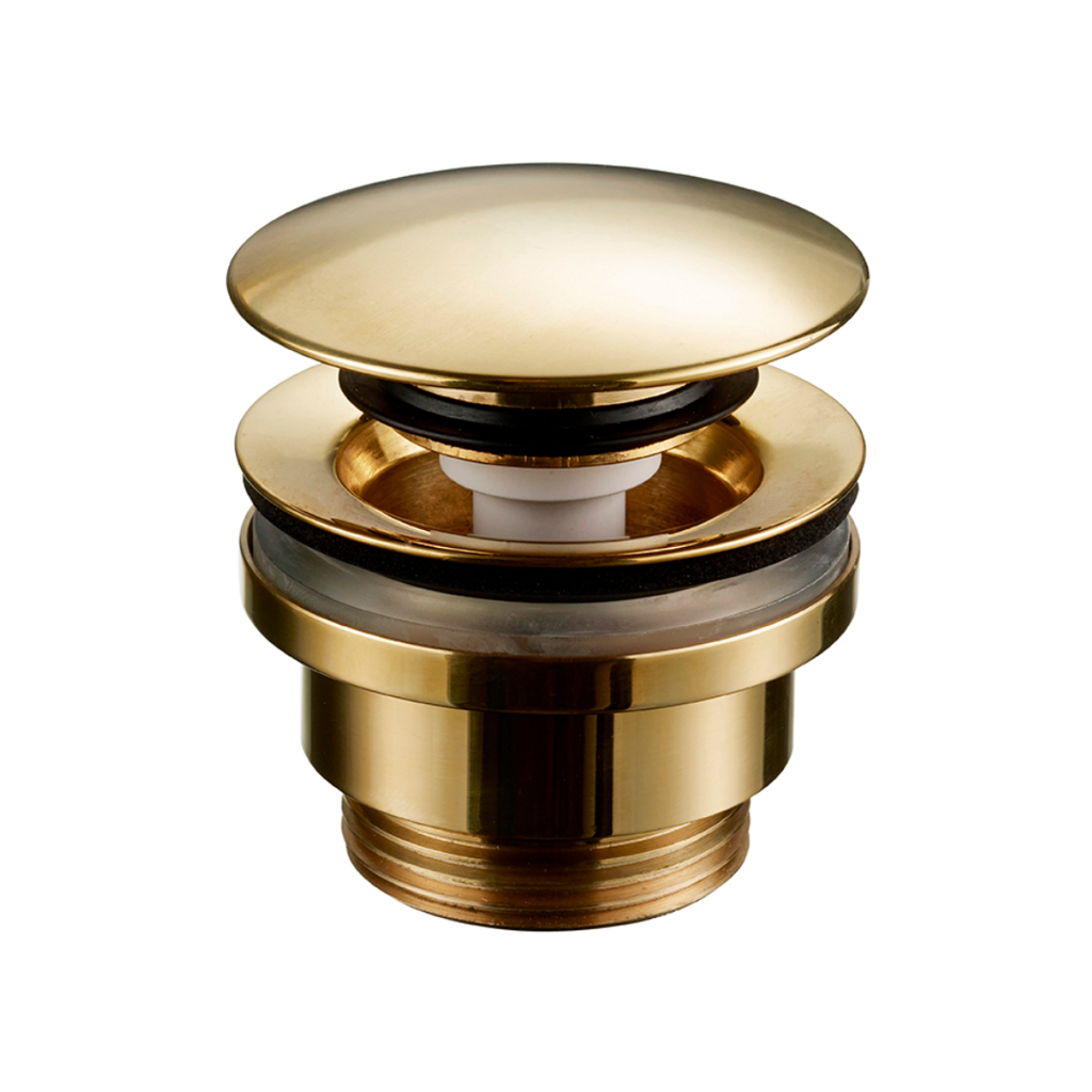 Tapwell 74400 Universele Pop-up Plug Polished Brass/ Gepolijst Messing